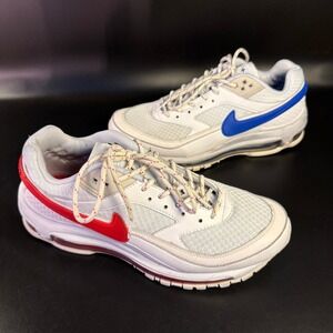 Nike Air Max 97/BW Skepta White‎ Red Blue Running Shoes Sneakers A02113-100 7.5